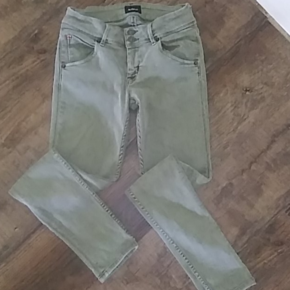 Hudson Collin Flap Skinny Jean in Ivy Green 25